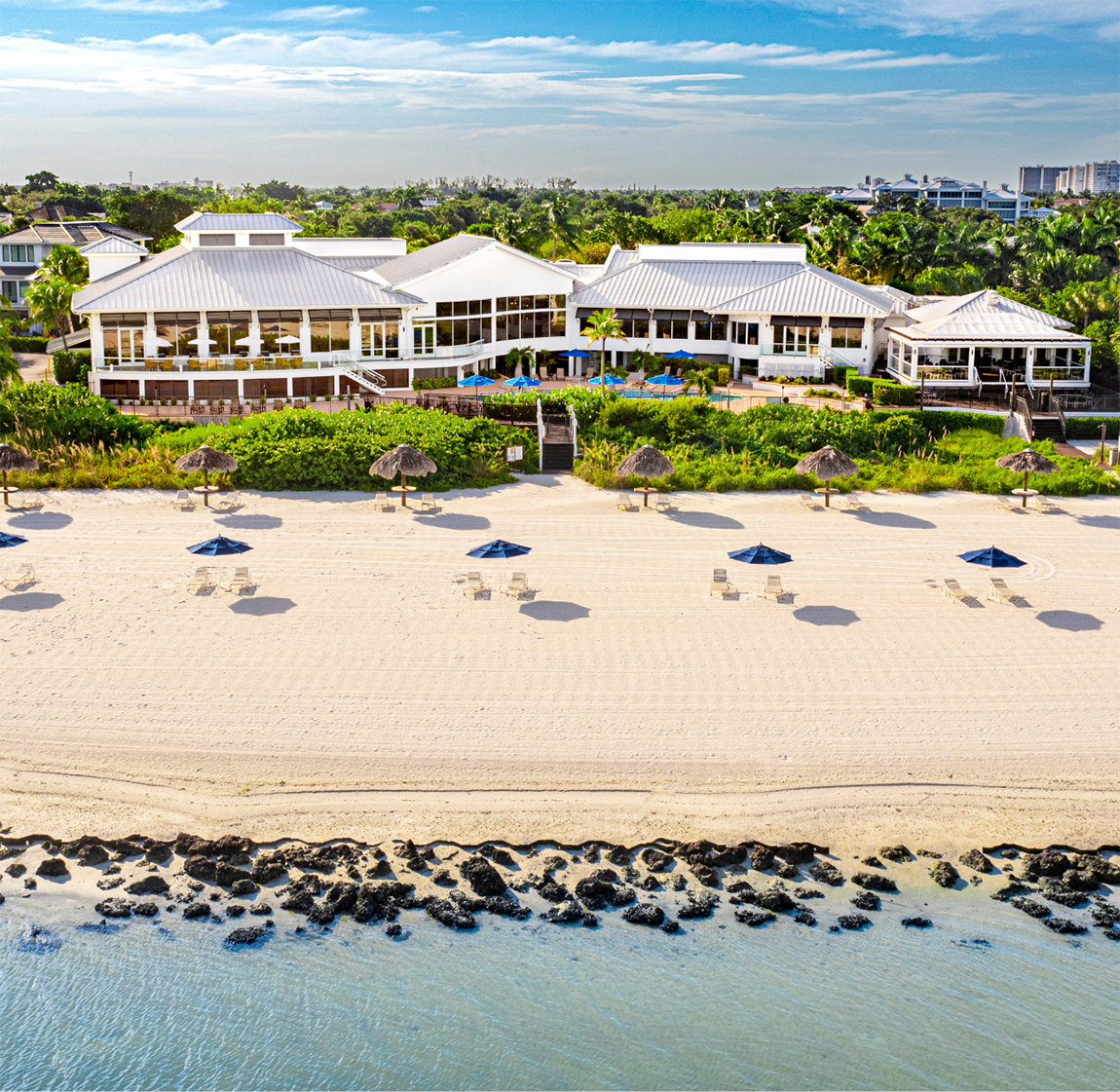 beach aerial view